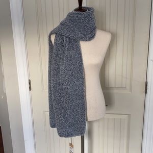 NWT—Halogen Marled Navy Combo Wide Scarf